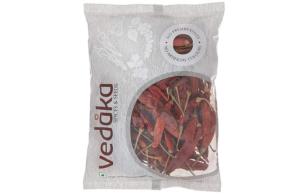 Vedaka Red Chilli (Lal Mirch)   Pack  100 grams